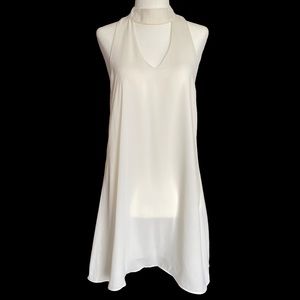 A Line winter white Mini dress, size small. Purchased at small boutique.  Formal